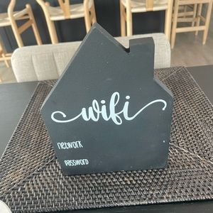 Cute wood wifi sign
